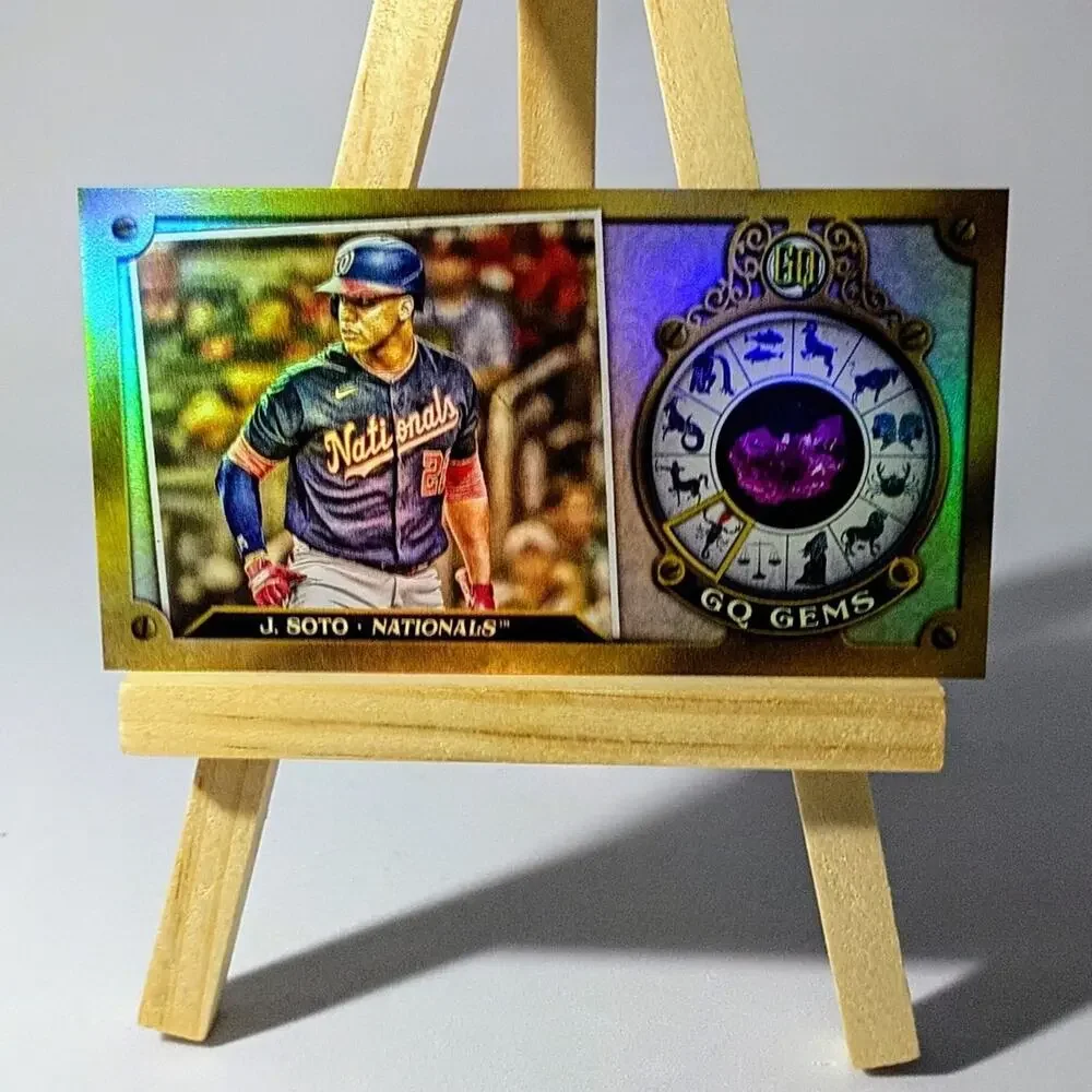 Juan Soto Rainbow Refractor Gypsy Queen Gems GGM-29 Mini Card Topps 2022. - Picture 6 of 8
